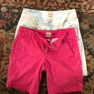 2 pairs Bass size 0 straight leg shorts
